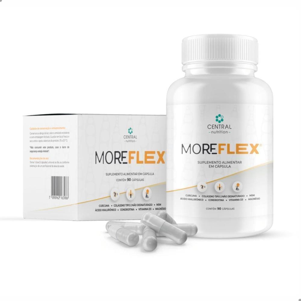 Moreflex Flexibilidade Articular 90 Caps Central Nutrition