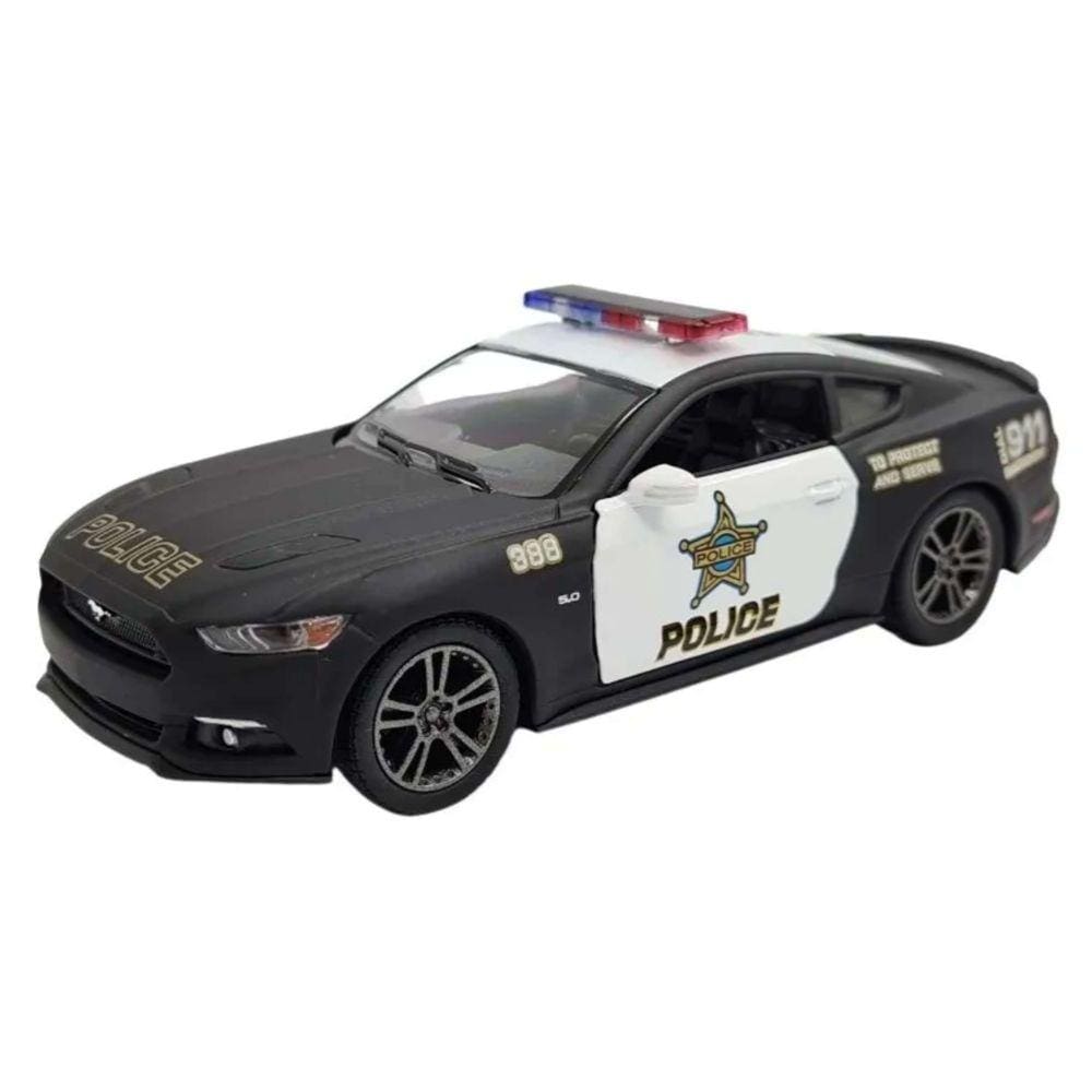 Miniatura Ford Mustang GT 2015 Police 1:38 Kinsmart