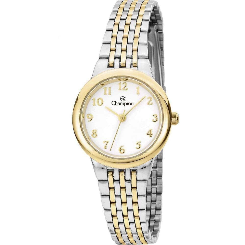 Relógio CHAMPION feminino analógico bicolor branco CH24811B