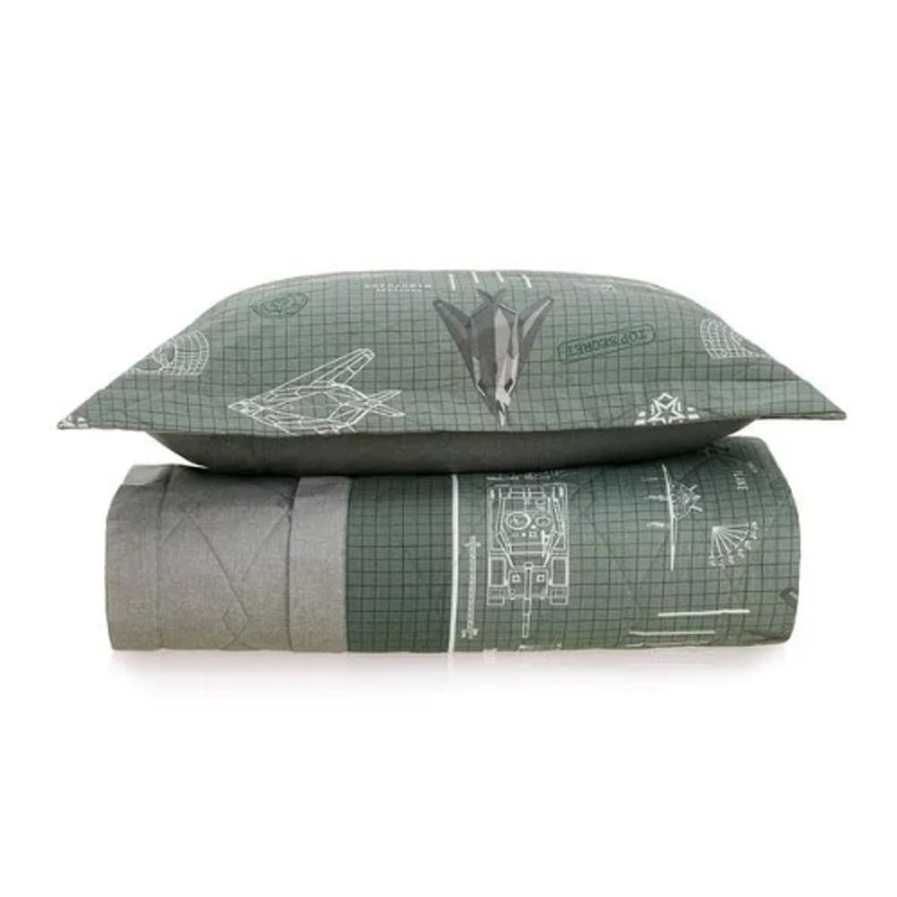Jogo de Colcha 2 pcs Solteiro Militar Karsten