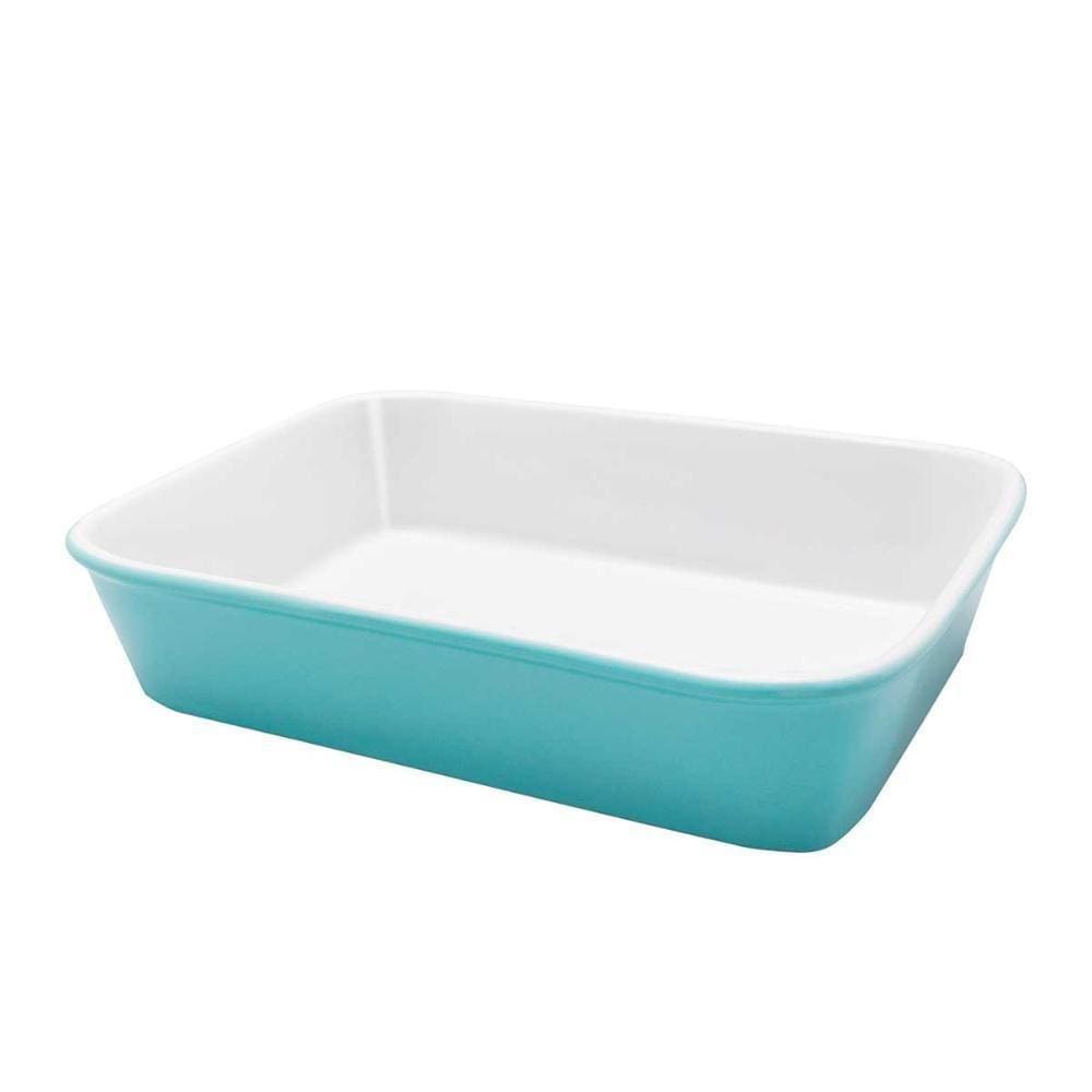 Travessa Refratária Bake Grande 30x21x6 Cm - Azul - Oxford