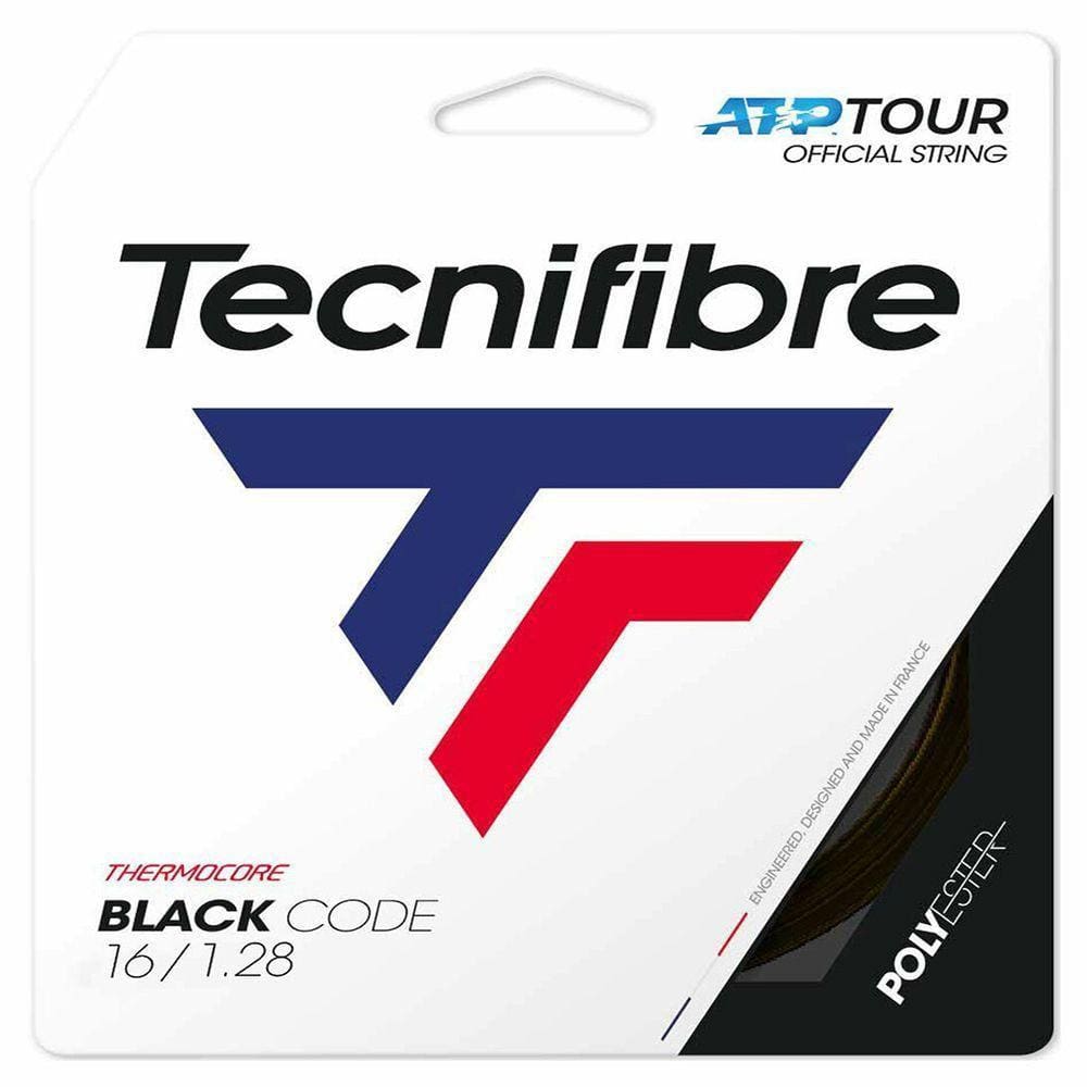 Corda Tecnifibre Black Code Set Individual Cor Preta Espessura 1.28mm