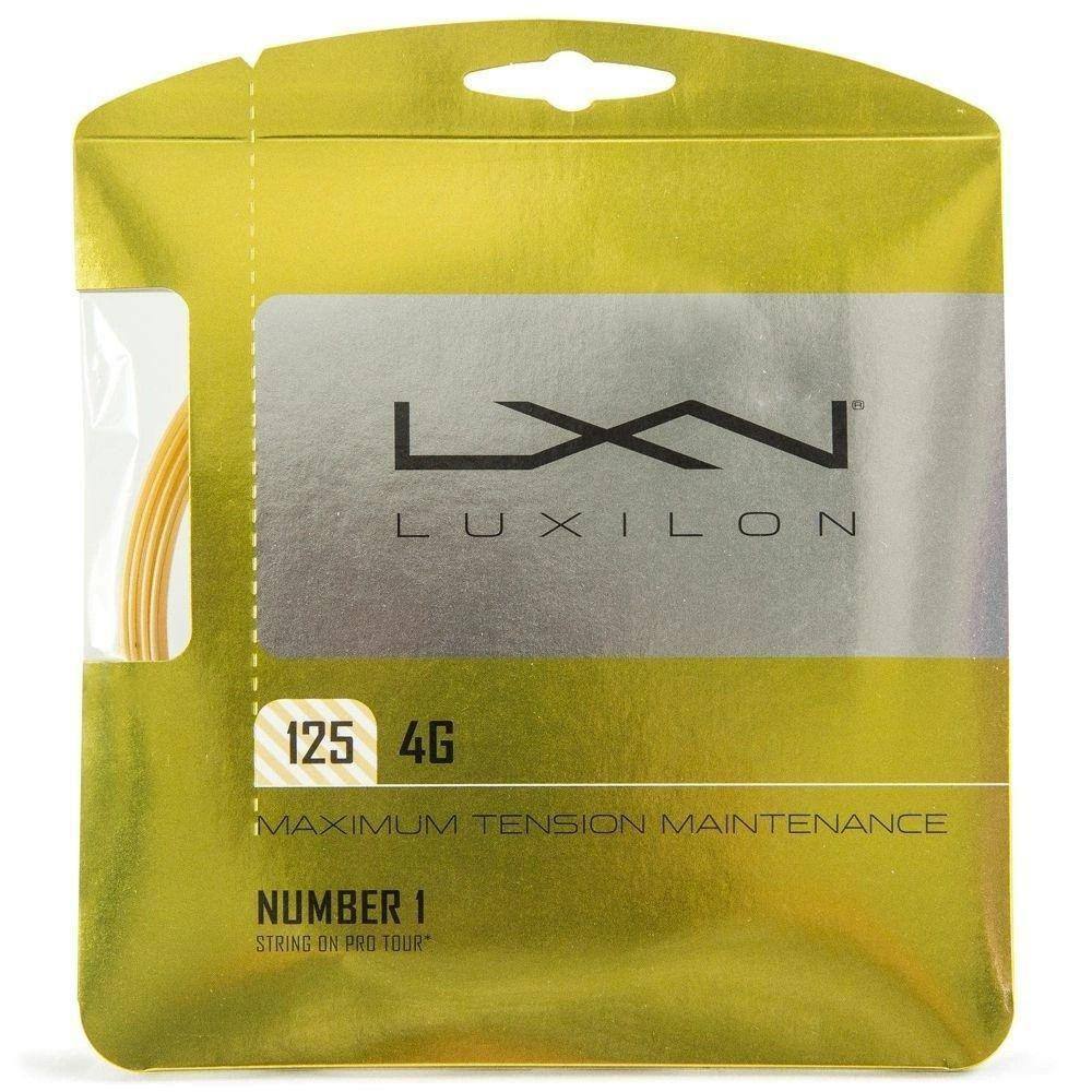 Corda Luxilon 4g Set Individual Cor Amarela Espessura 1.25mm