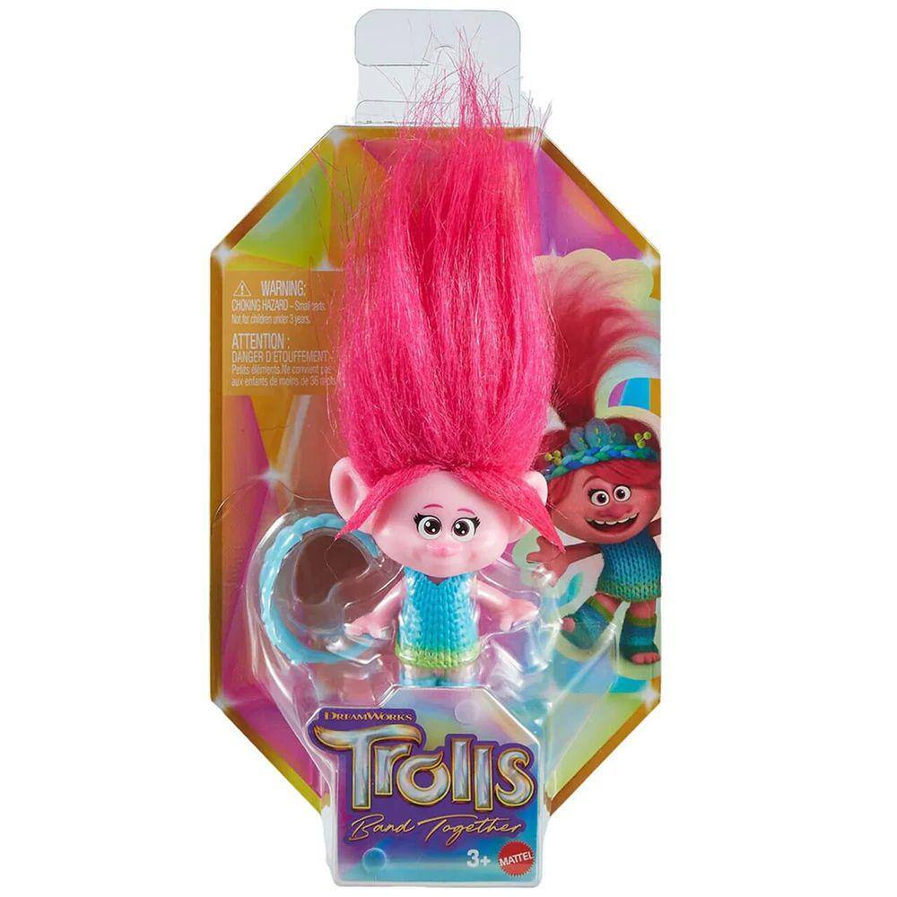 Mini Figura Boneco Trolls Poppy 7cm O Filme Mattel - HNF06