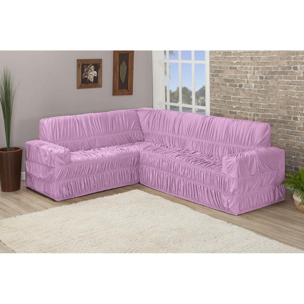 Capa De Sofa Canto De 9 Lugares Elasticada Malha Gel