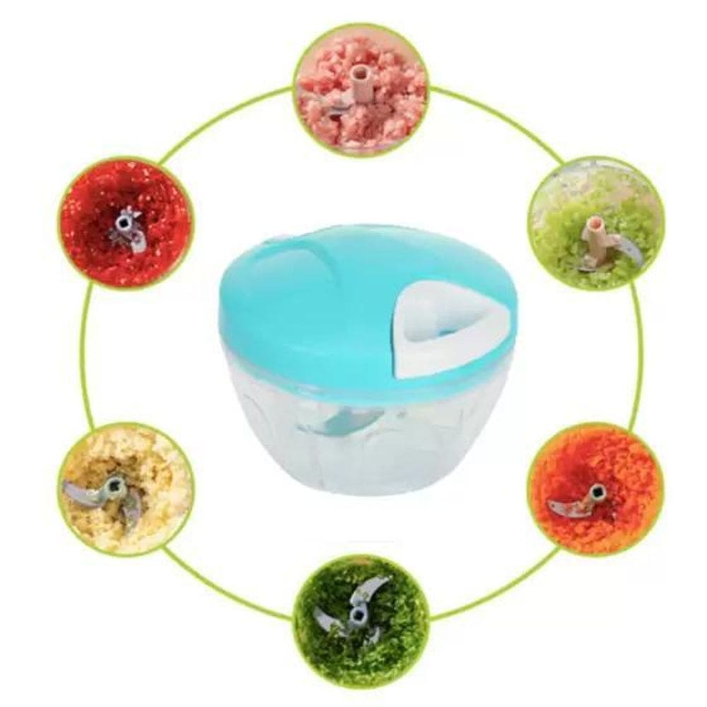 Mini Processador Alimentos Manual: 3 Lâminas, Rápido E