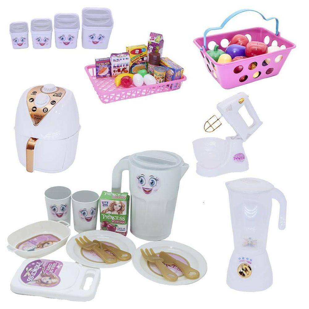 Kit Cozinha Pote Comida Jantar Ar Fryer 44Peças
