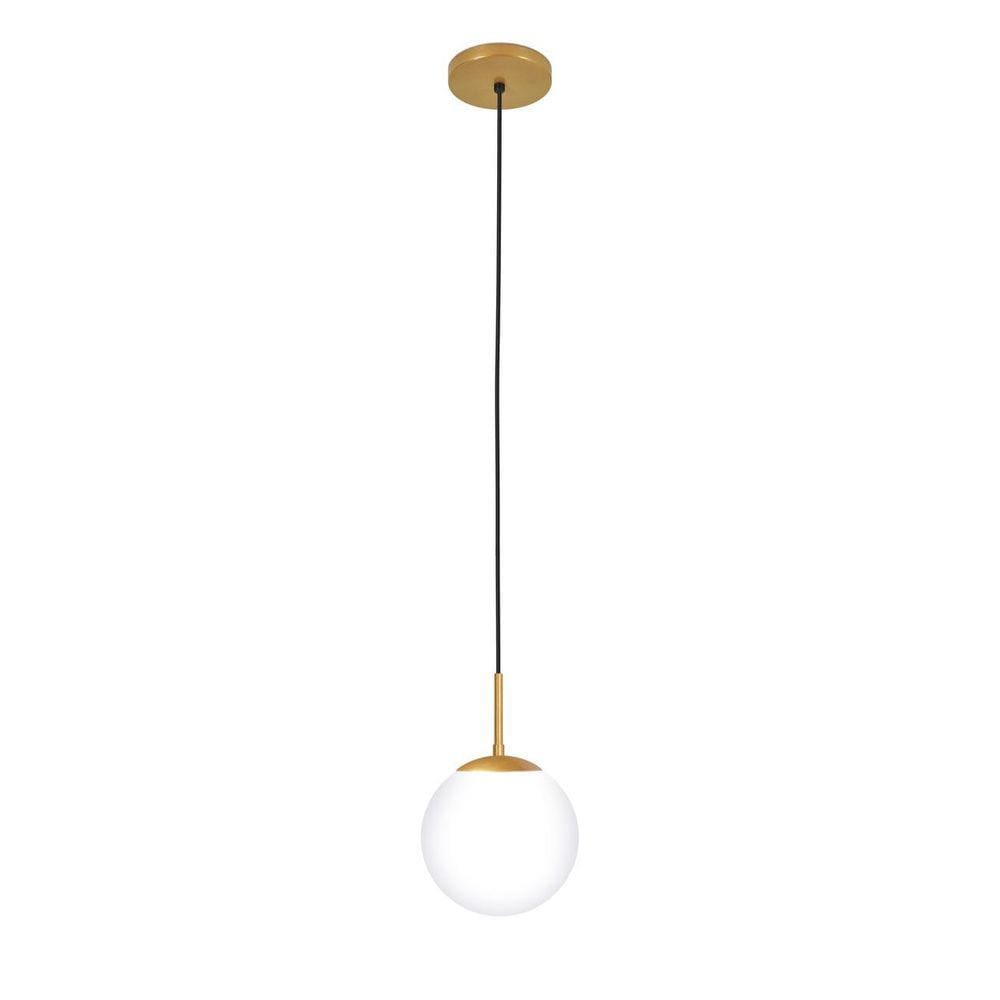 Luminária Pendente G20 Alumínio Dourado 1xE27 150cm