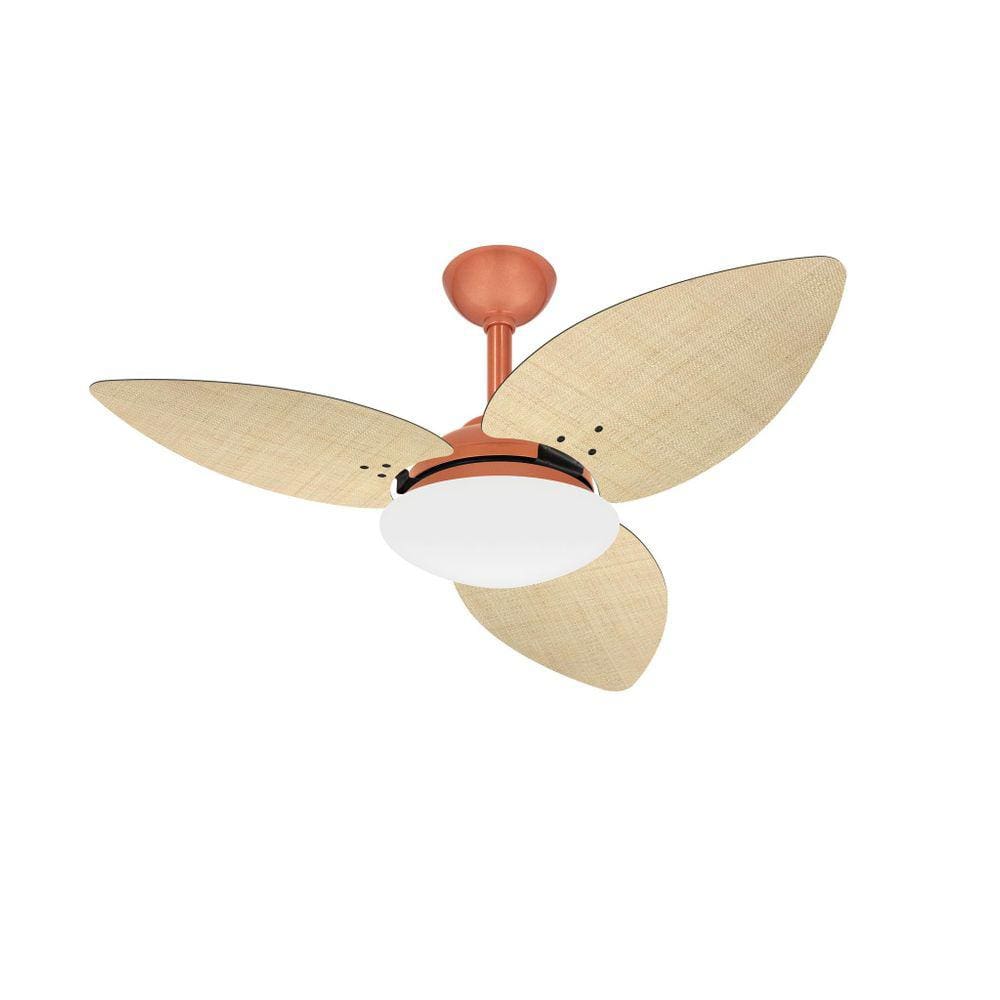 Ventilador De Teto Econômico 3 Pás Palha Winds Ventax 220V