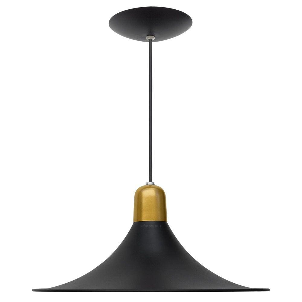 2X Pendente Atlantis Poptem Copinho Aluminio Preto E Dourado