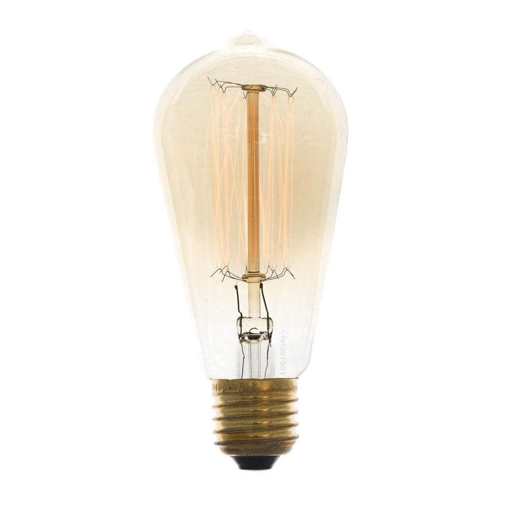 4X Lâmpada Filamento De Carbono Poptem St58 40W 220V