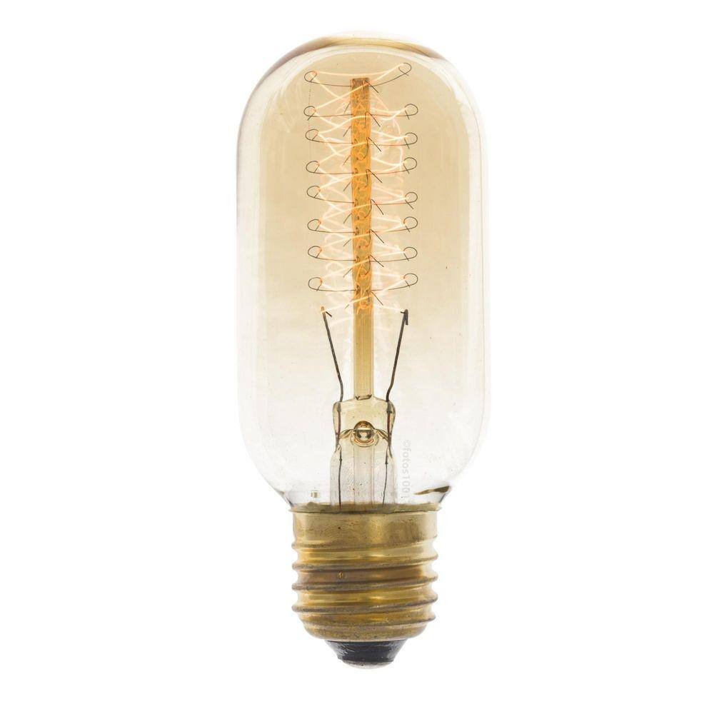 8X Lâmpada Filamento De Carbono Poptem T45 40W 220V