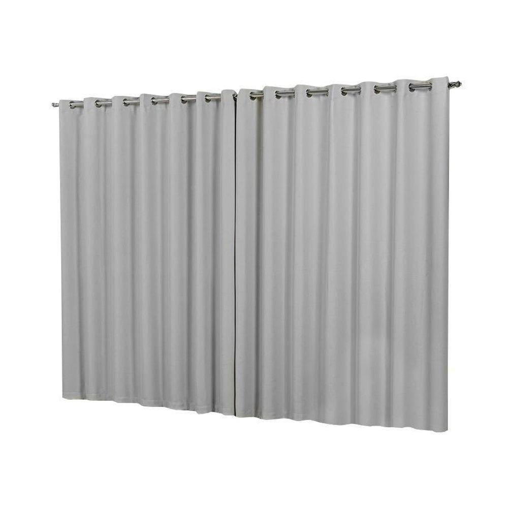 Cortina Blackout Em Tecido 4,00X2,80 Corta Luz Branco