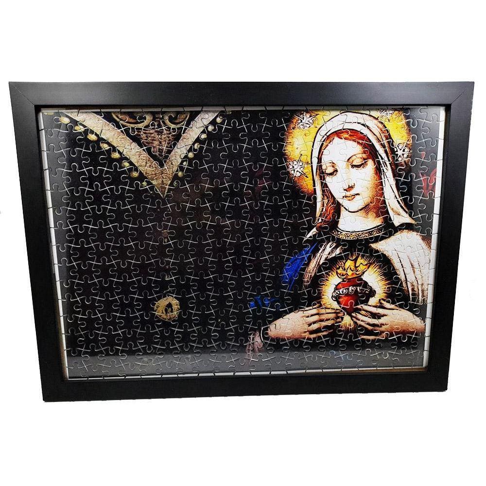 Quebra-Cabeça Mdf Religioso Imaculado Coração De Maria 300