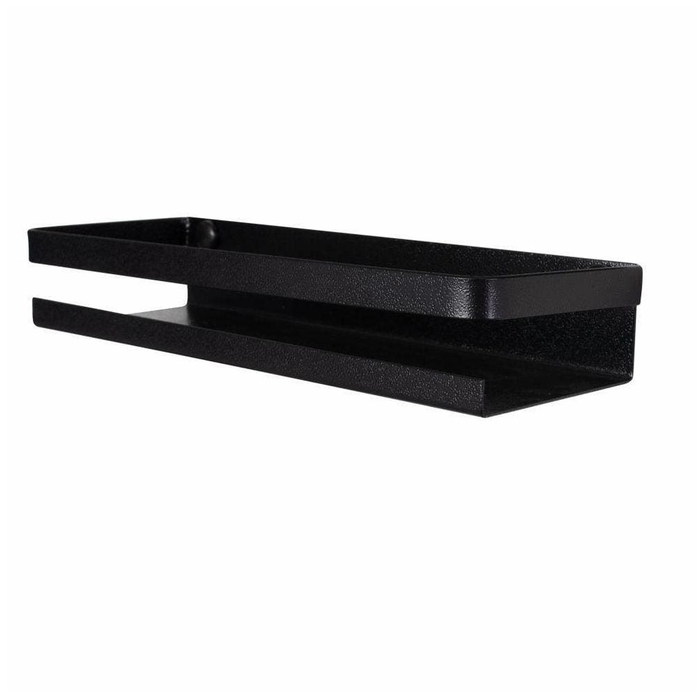 Prateleira De Utensílios Tempero Cozinha Preto Fosco 60Cm