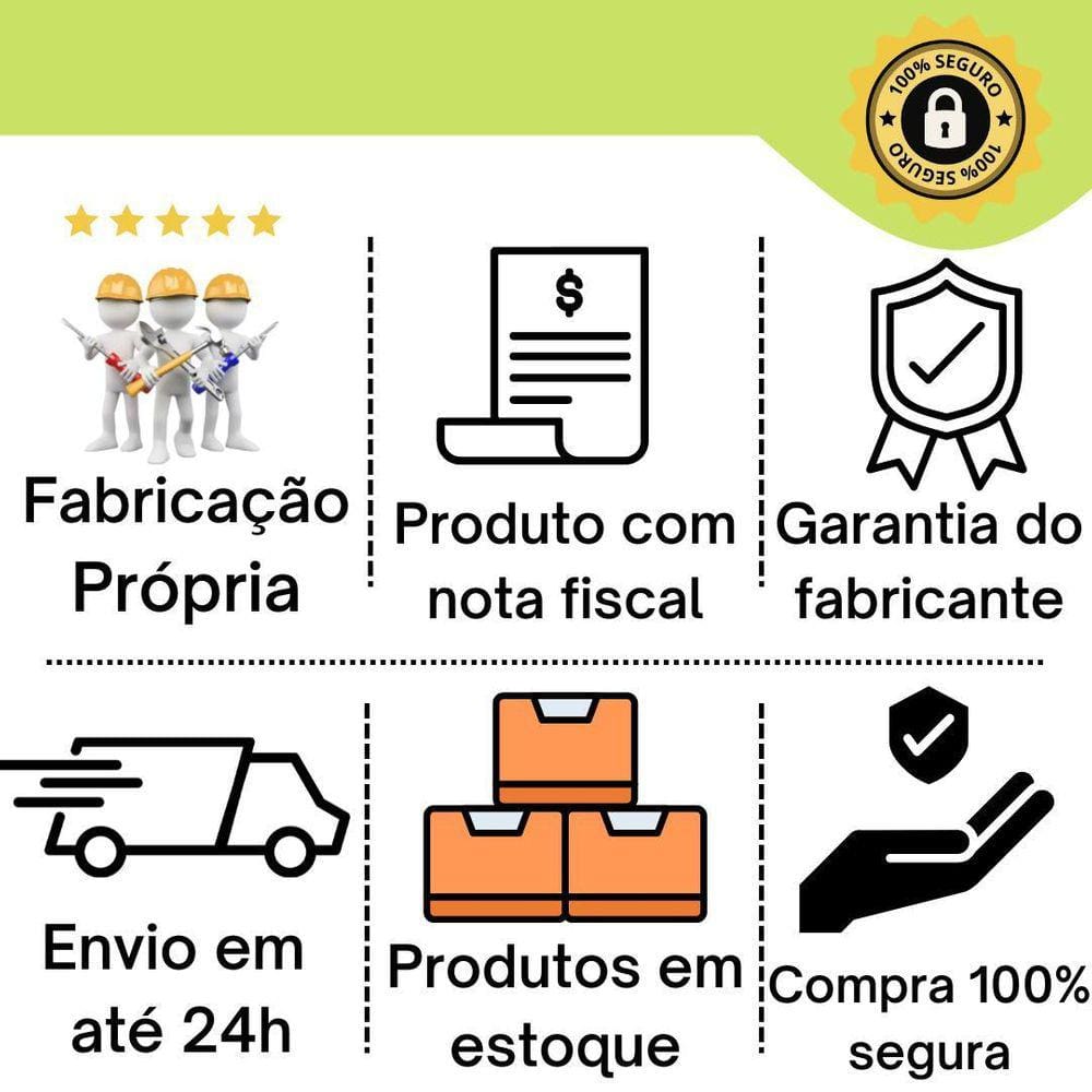 Suporte Duplo Porta Toalhas Toalheiro Box Branco 60Cm