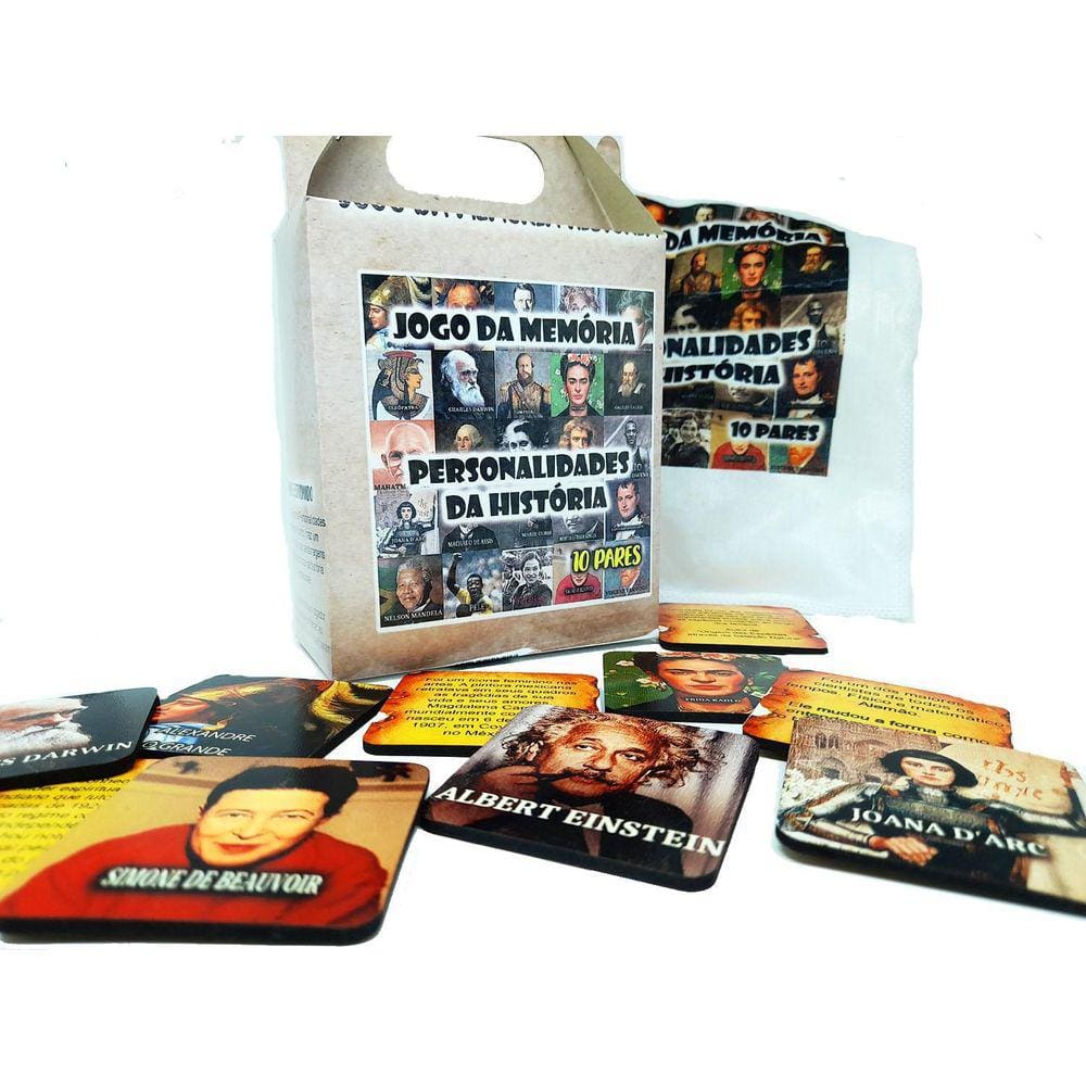 Jogo Da Memória Personalidades Da História 15 Pares