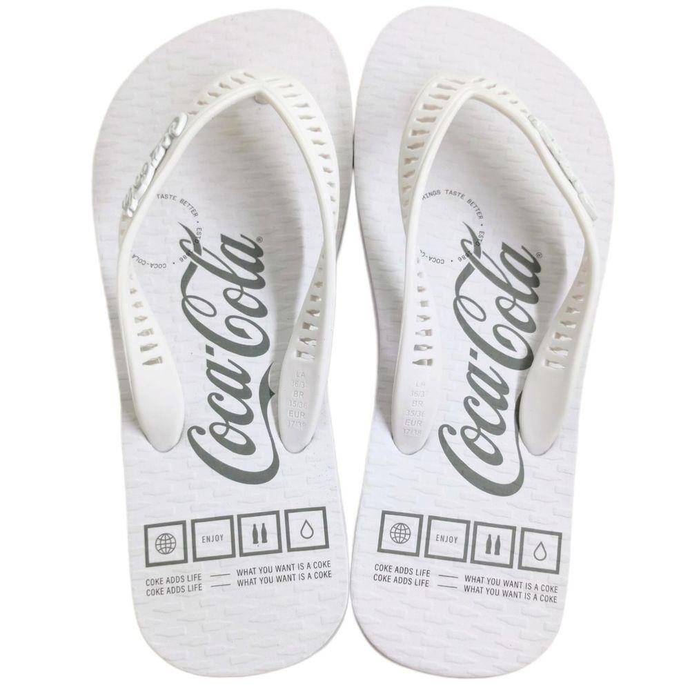 Chinelo de Dedo Masculino Casual Dia a Dia Borracha Coca Cola Cc4063