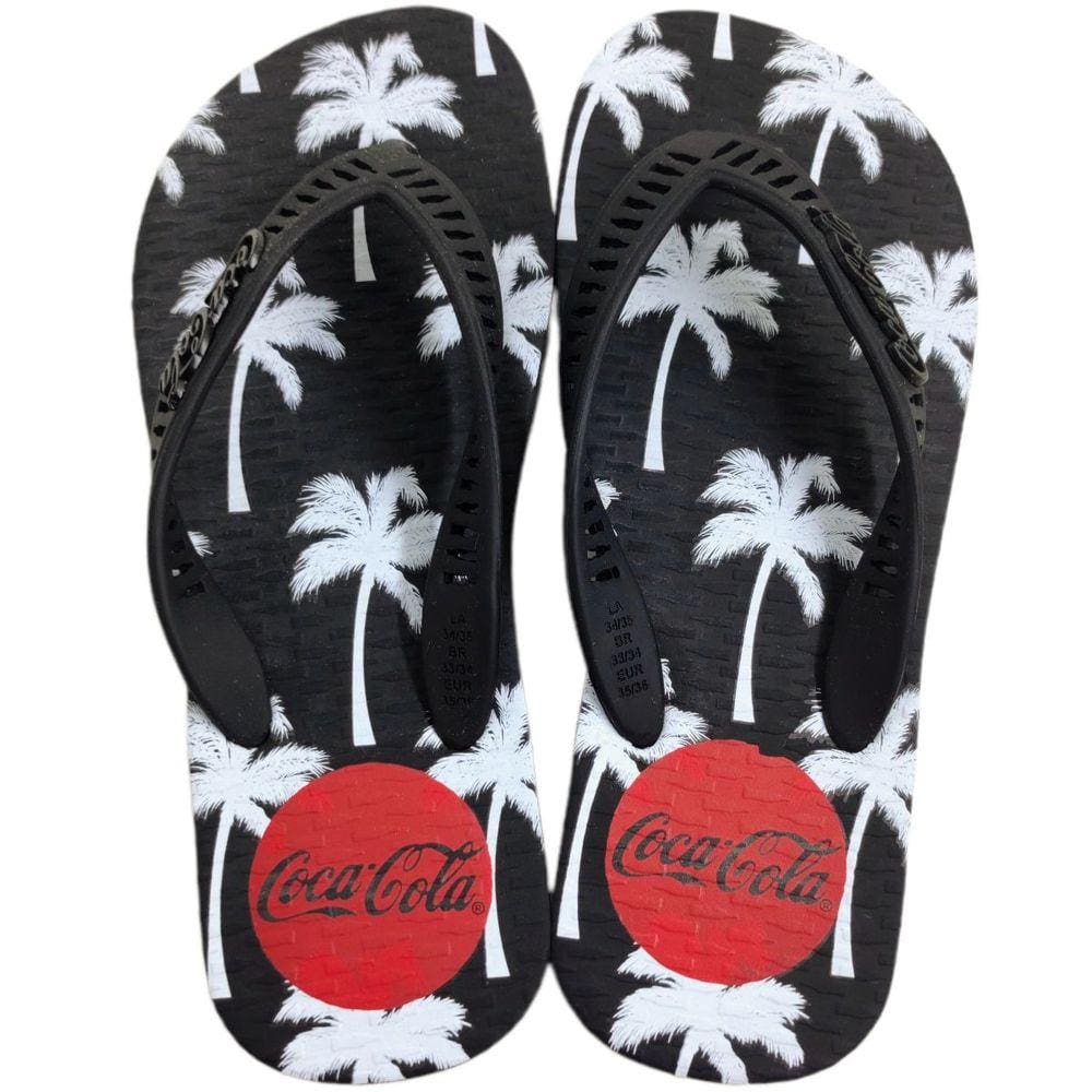 Chinelo de Dedo Masculino Casual Dia a Dia Borracha Coca Cola Cotati Cc4065