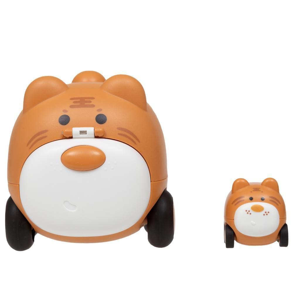 Carrinho Animal Com Filhote Marrom Claro - Buba