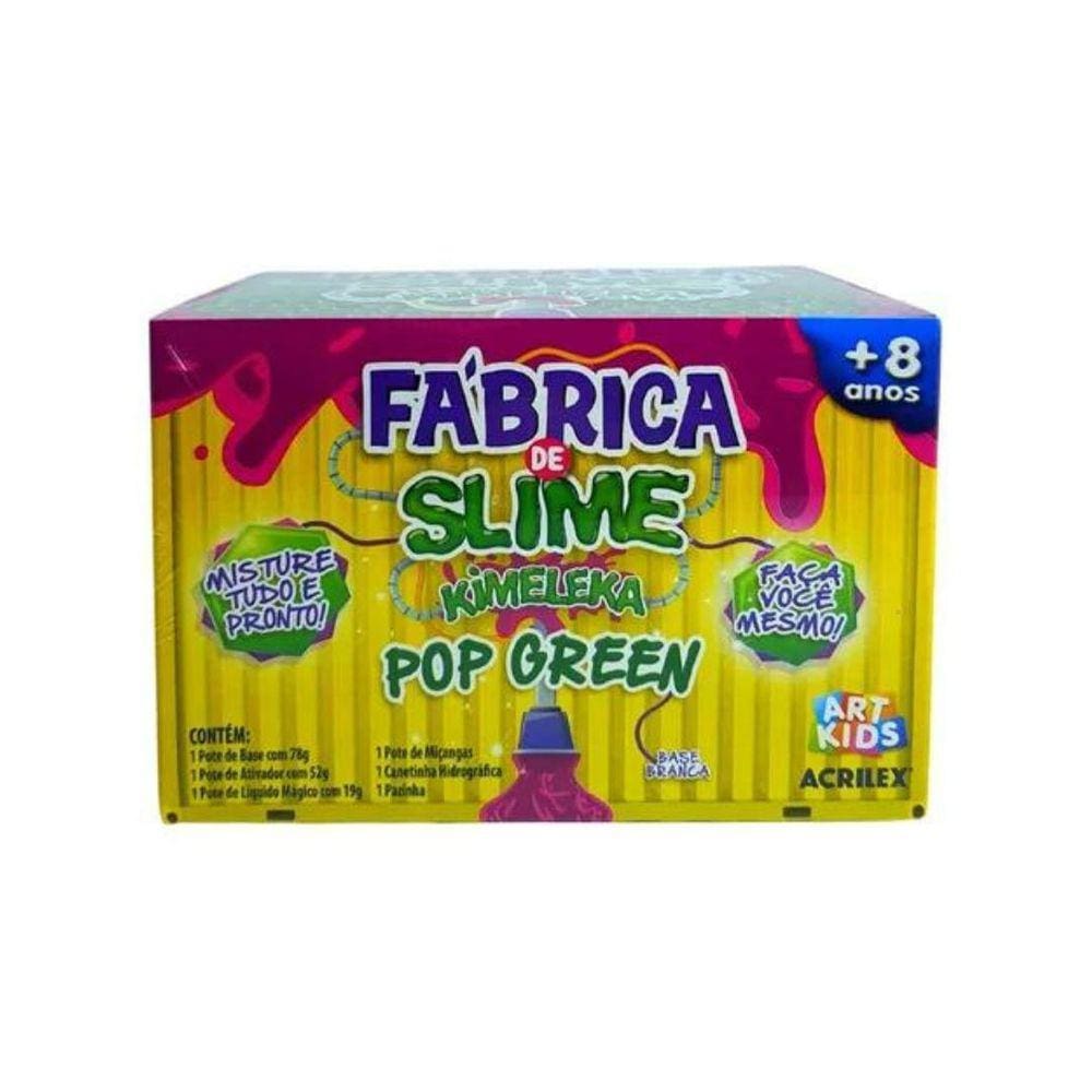 Fabrica De Slime Kimeleka Pop Green