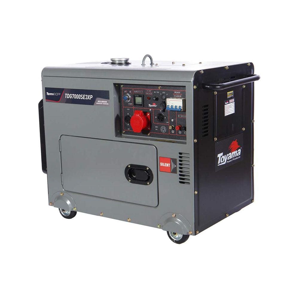Gerador a Diesel Cabinado Toyama TDG7000SE3XP 6.5 KVA 380V com AVR