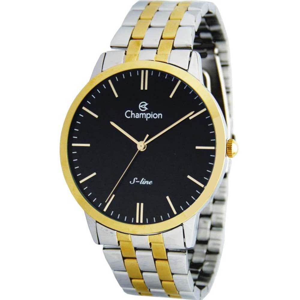 Relógio CHAMPION S-line unissex analógico preto CN21103P