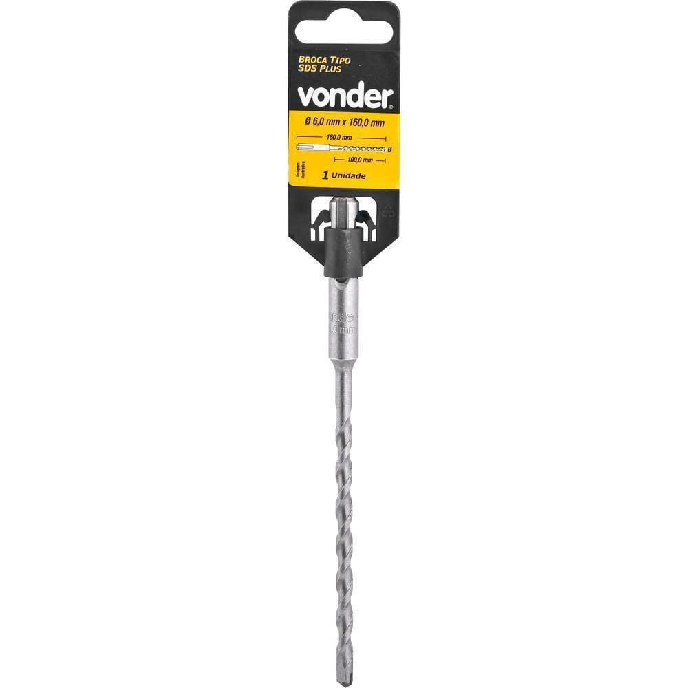 Broca Sds Plus 13,00X100X160Mm 2 Cortes - Vonder
