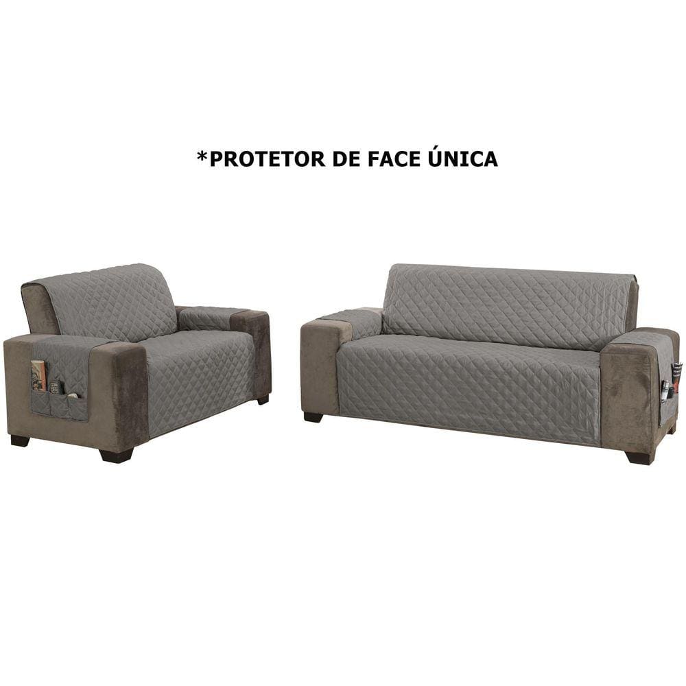 Kit Capa Protetora Sofá 2 E 3 Lugares King Classic Face