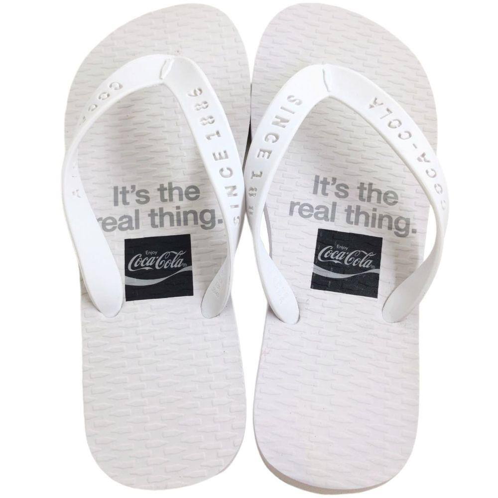 Chinelo de Dedo Masculino Casual Dia a Dia Borracha Coca Cola Bunkie Cc4164