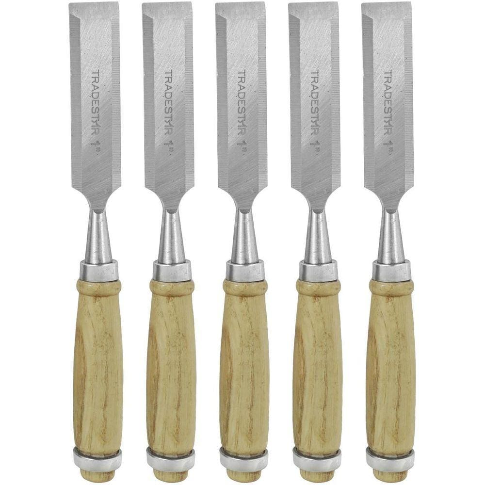 Kit 5 Kit 5 Formão Madeira Corte Entalhe 1 Pol 25 Mm