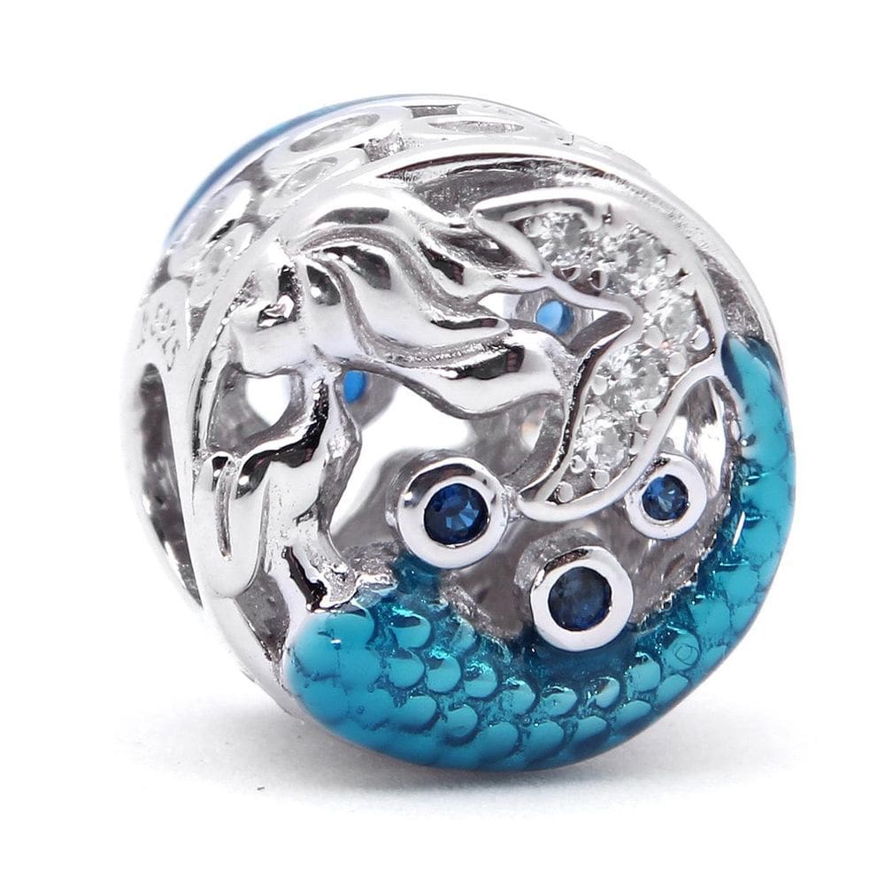 Berloque Separador Sereia Com Brilho