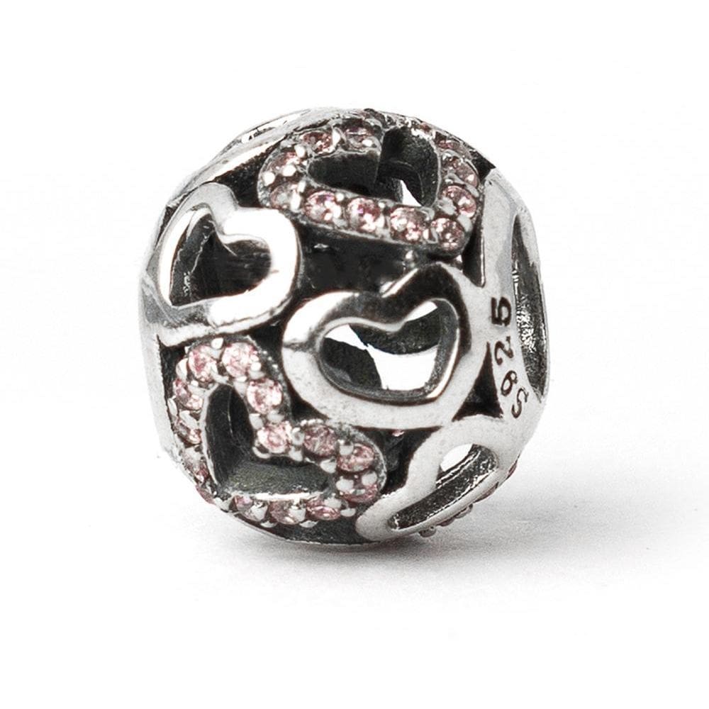 Berloque Separador Coração Vazado