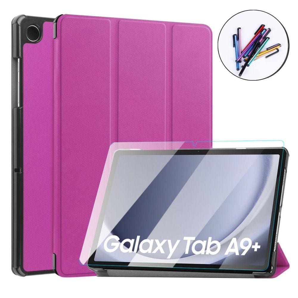 Case Magnética + Vidro + Caneta Para Tablet Samsung A9+ X216