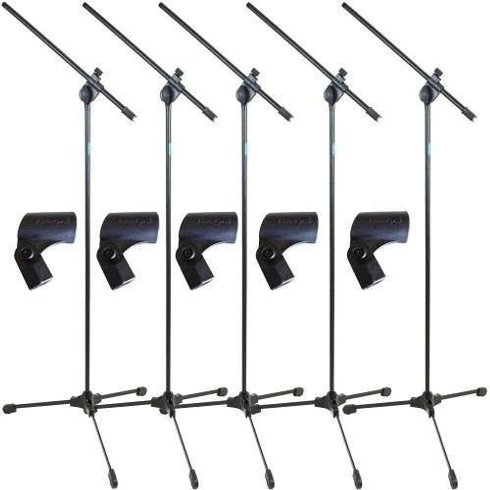 Pedestal Microfone Ask Tpl Suporte Kit C/5 Pçs + Cachimbos