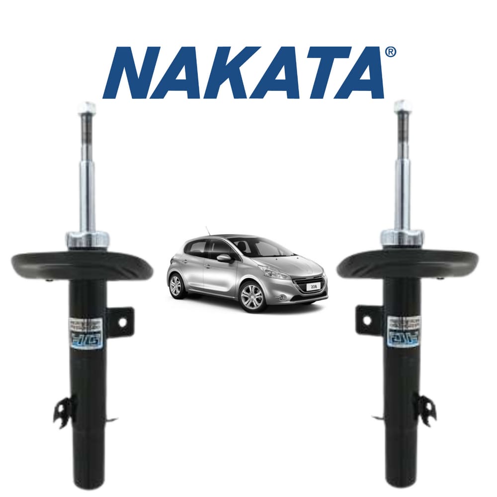 Amortecedor Dianteiro Direito+Esquerdo Nakata Peugeot 208 2012 A 2020