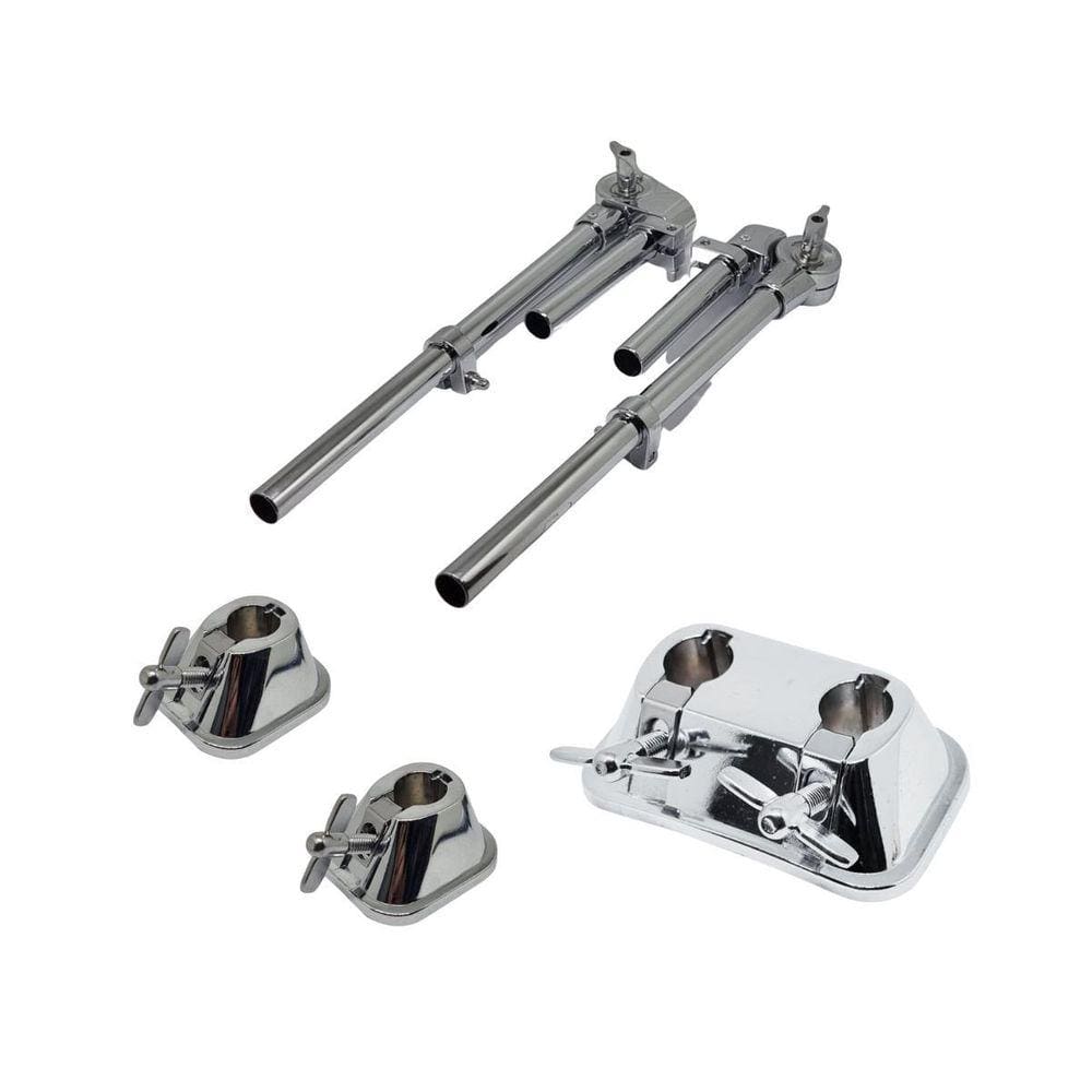Kit 2 Tom Holder 2 Canecas Base para Bumbo 3/4 Bateria Turbo