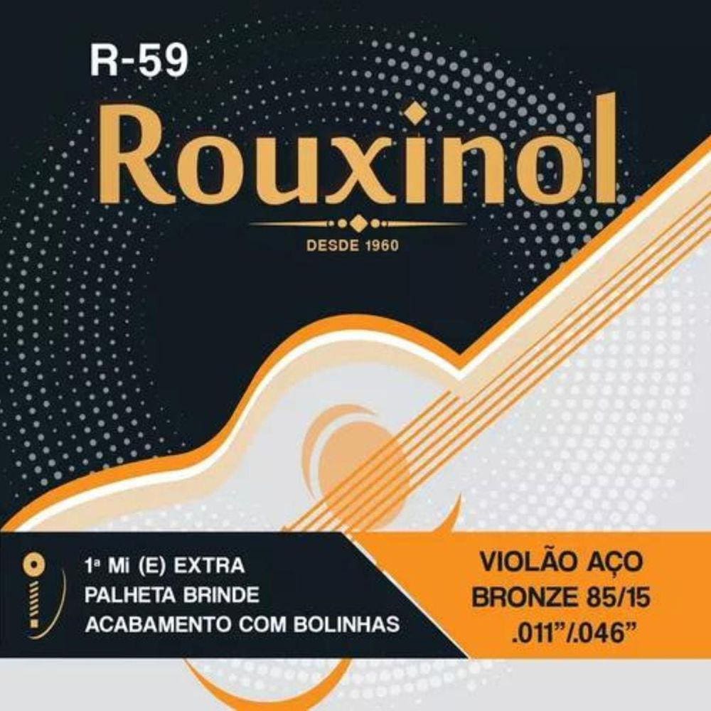 Encordoamento Violão Aço Rouxinol Bronze 85/15 .011 R59