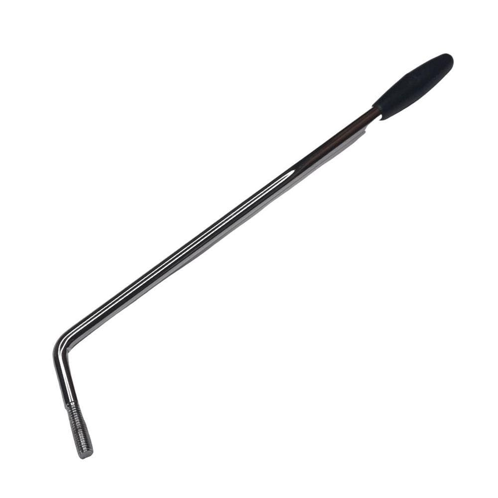 Alavanca Guitarra Rosca Interna 5mm Fina Cromada Ponta Preta