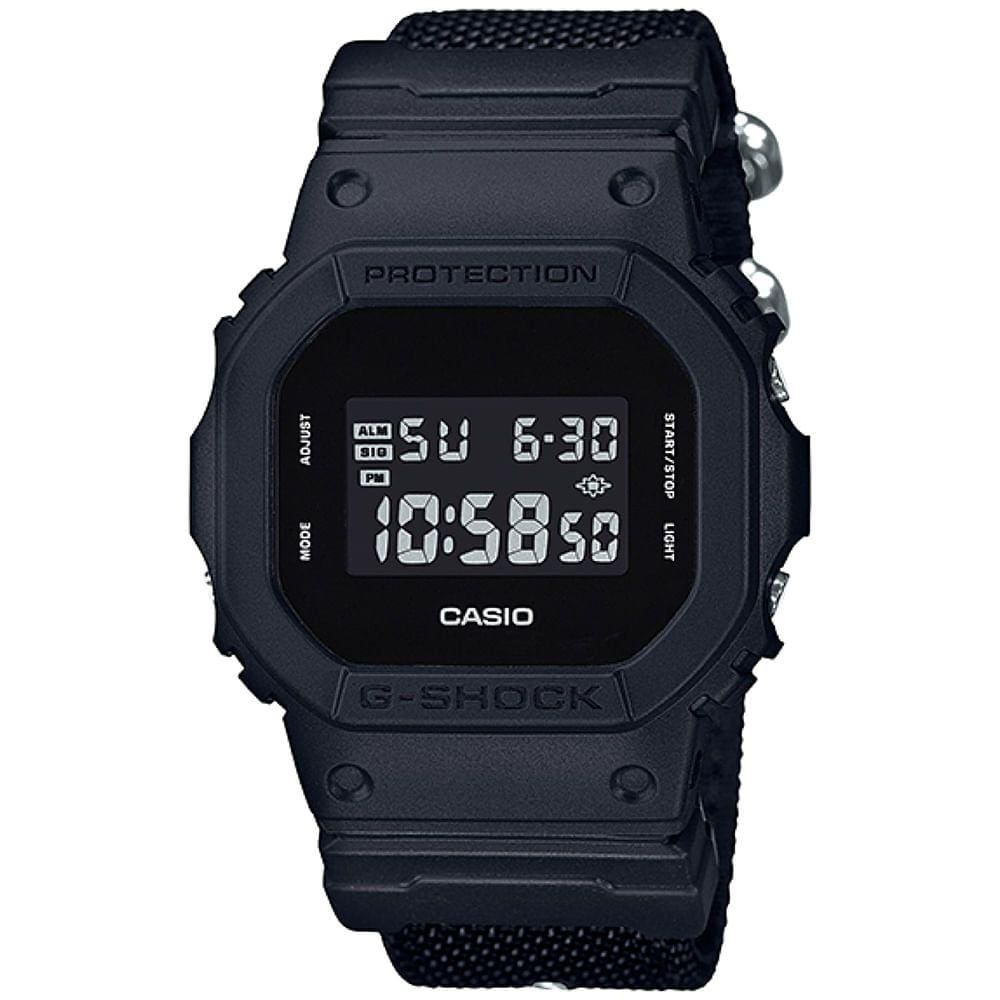 Relógio CASIO G-SHOCK preto digital masculino DW-5600BBN-1DR