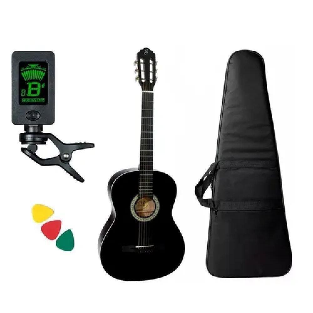 Kit Violão Giannini Acústico Nylon Com Capa + Palhetas N14