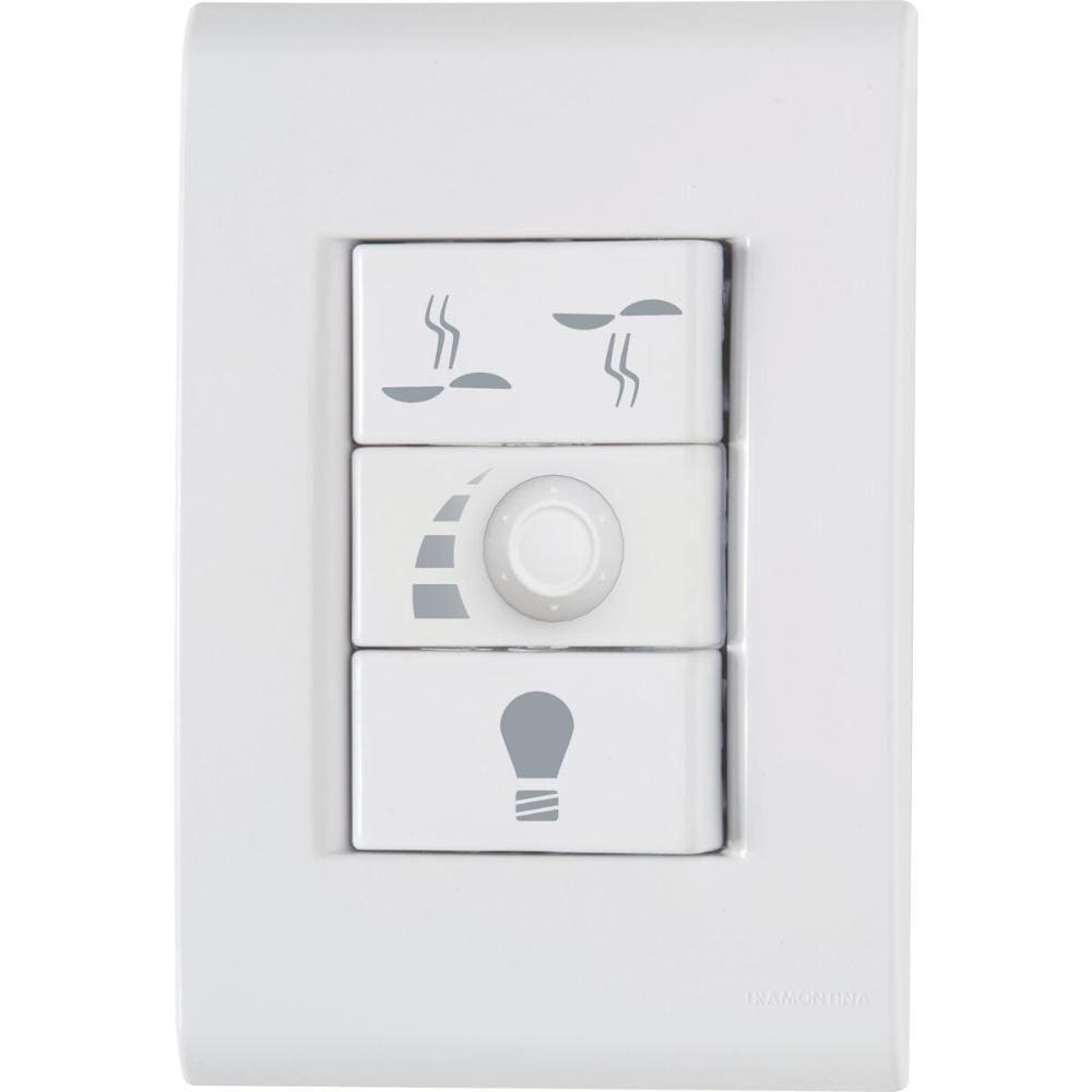 Conjunto 4X2 Variador De Ventilador Bivolt Liz Branco