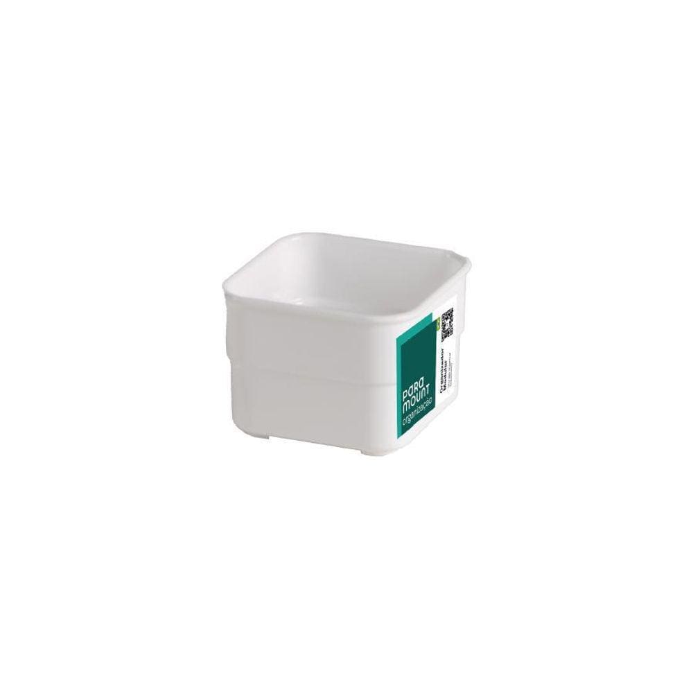 Organizador De Plástico Multiuso Branco 7,5X7,5X5,2Cm