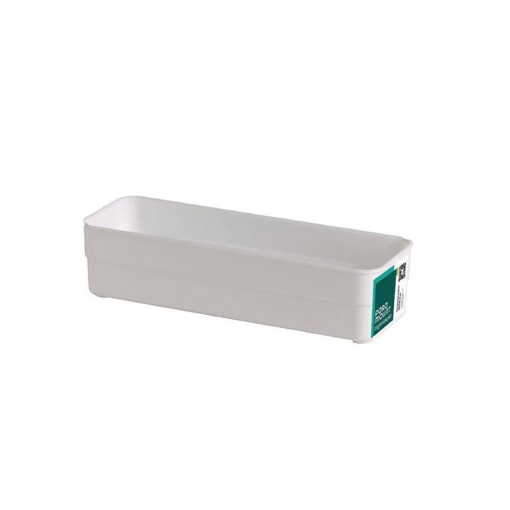 Organizador De Plástico Multiuso Branco 22,5X7,5X5,2Cm