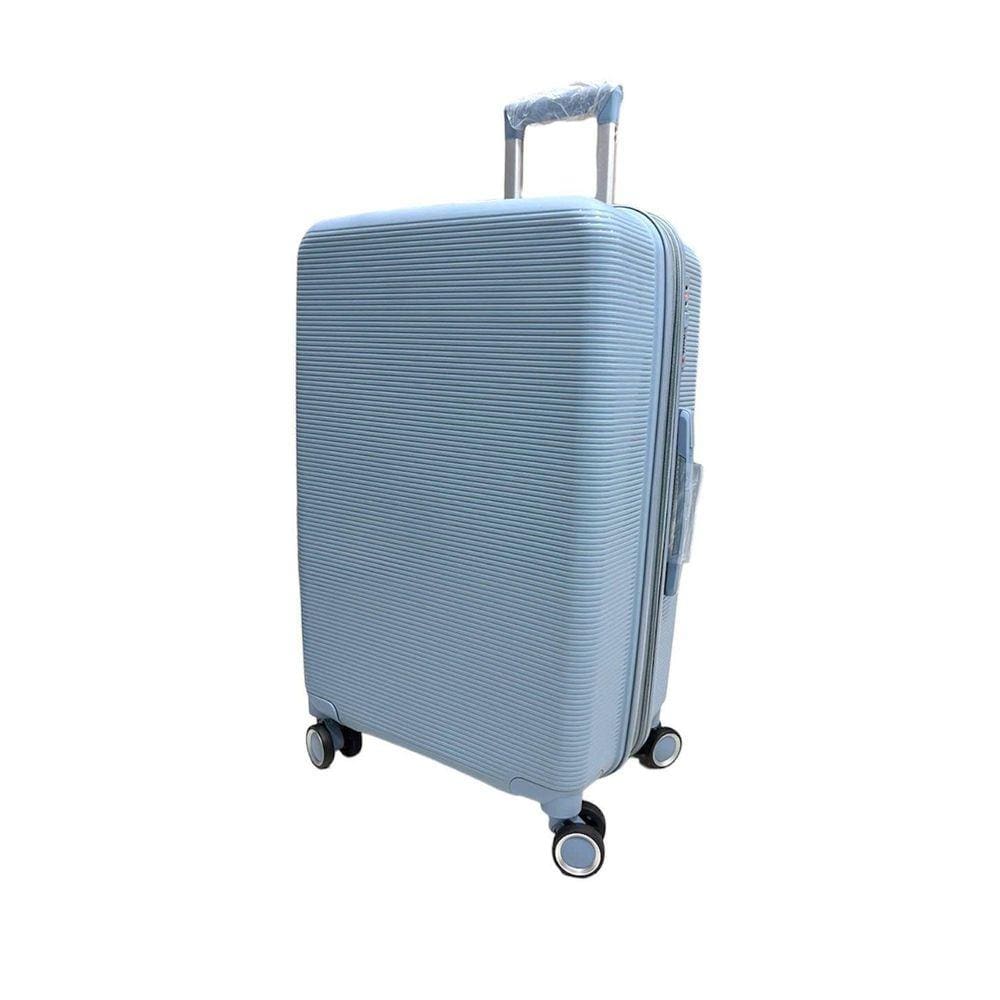 Mala Média 23Kg Polipropileno Inquebrável Azul Claro