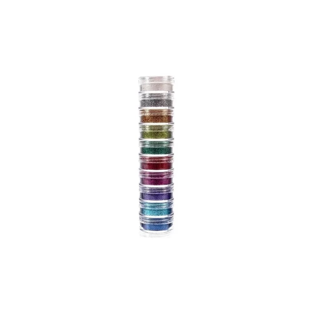 Torre de Glitter em Pó 10 cores - Colormake