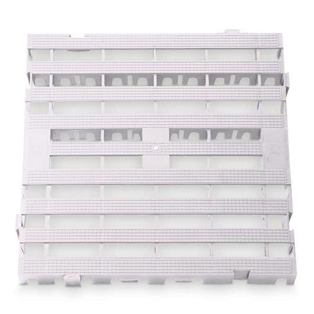 Estrado Piso Pallet Plástico Resistente 50X50 Paletes Branco