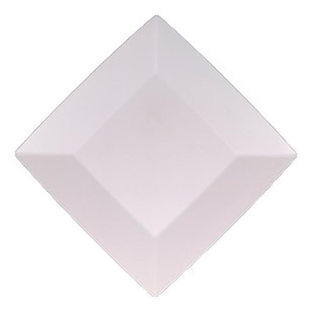 Kit 30 Prato Quadrado Japonês Refeição Restaurante Branco