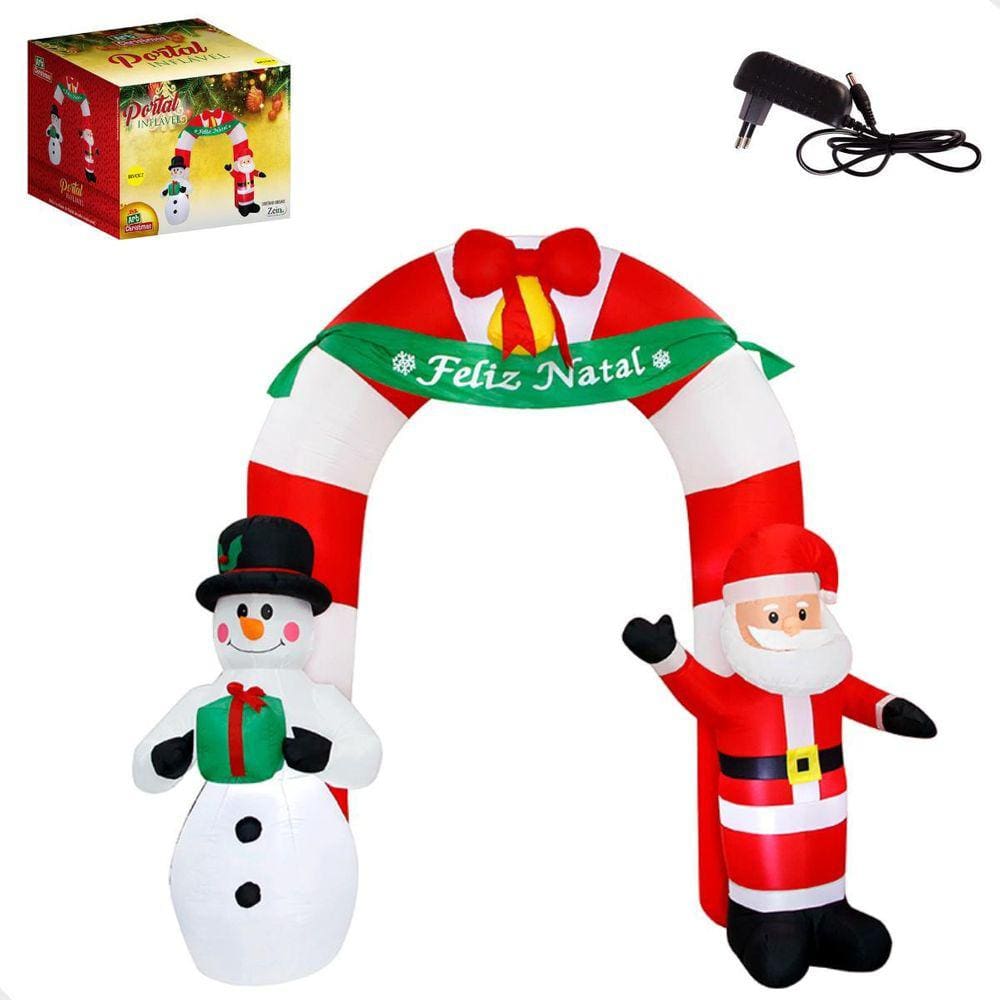 Arco Inflável Natalino Portal 240x190 cm - Art Christmas