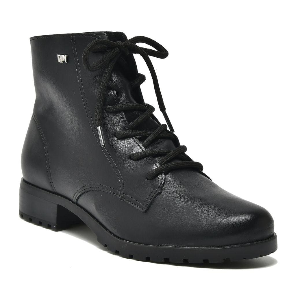 Bota Cano Curto Via Marte Coturno Feminino Salto Baixo 031-001